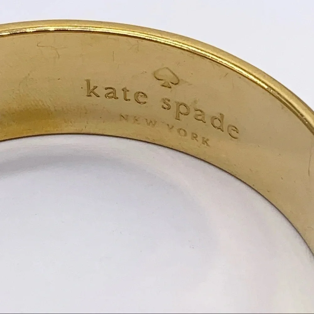 Kate Spade Pardon My French Red Orange Bangle Bracelet